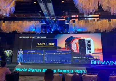 Bitmain представила серию Antminer S21 на World Digital Mining Summit 2023 в Гонконге