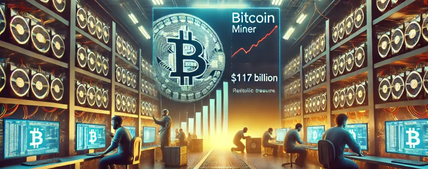 Bitcoin Miner Reserves Reach $117 Billion Amid Price Decline