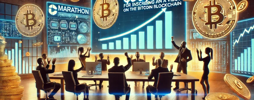 Marathon заработал $55 250 за включение видео в блокчейн биткоина