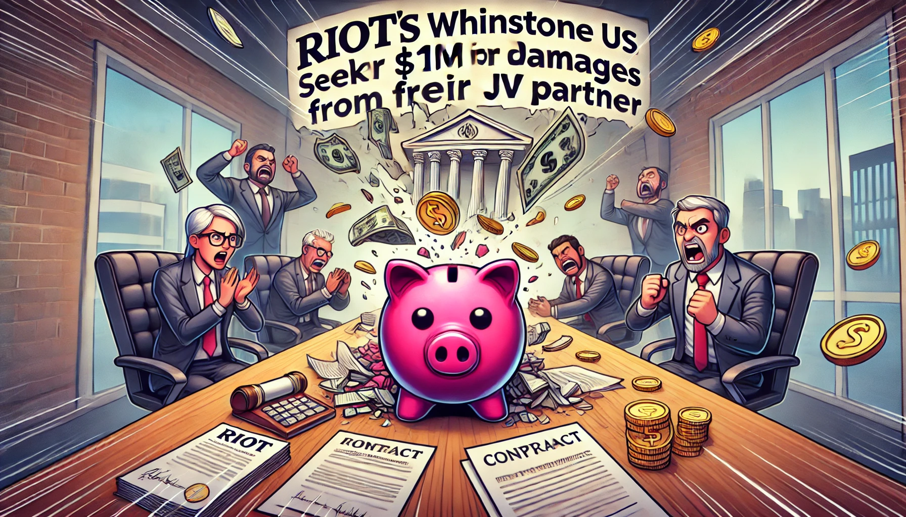 Riot’s Whinstone US Seeks Over $1M in Damages from JV Partner