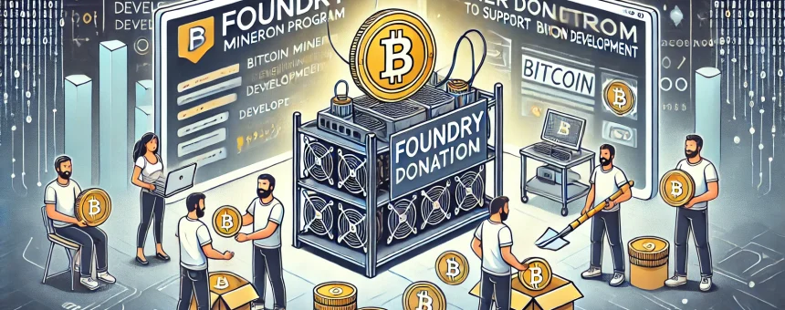 Foundry Launches Miner Donation Program to Support Bitcoin Development