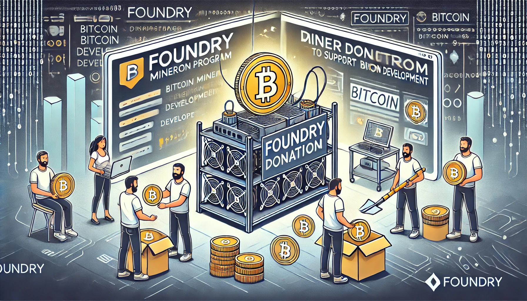 Foundry Launches Miner Donation Program to Support Bitcoin Development