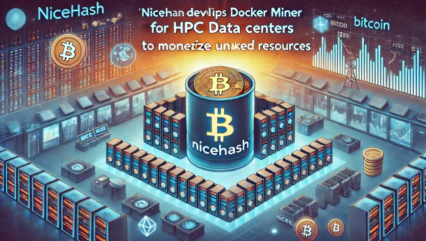 NiceHash разрабатывает Docker майнер для центров обработки данных HPC для монетизации незадействованных ресурсов