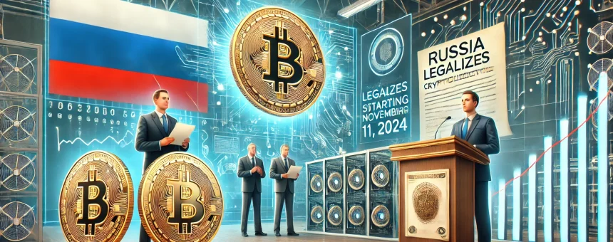 Russia to Legalize Cryptocurrency Mining on November 1, 2024