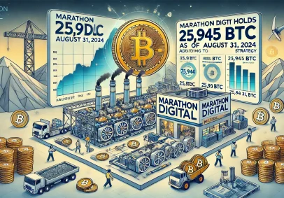 Marathon Digital владеет 25 945 BTC по состоянию на 31 августа 2024 года, предпочитая придерживаться стратегии HODL