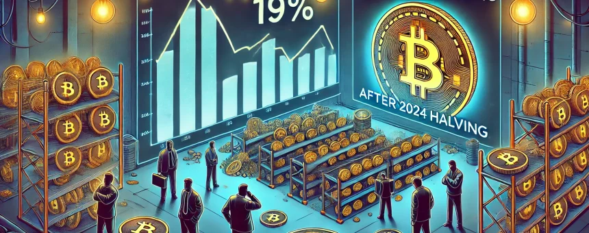 Bitcoin Miner Revenues Decline by 19% Post-Halving in 2024