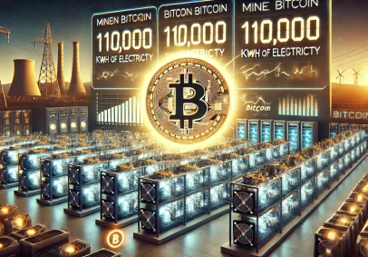 Mining One Bitcoin Requires 110,000 kWh of Electricity