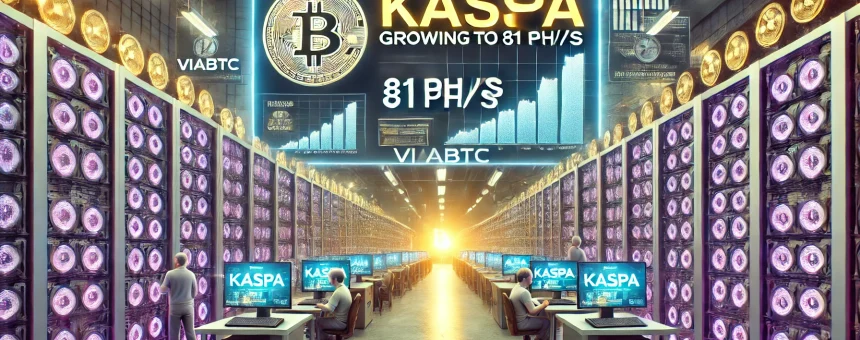 ViaBTC’s Kaspa pool reaches 81 PH/s, securing 3rd place globally